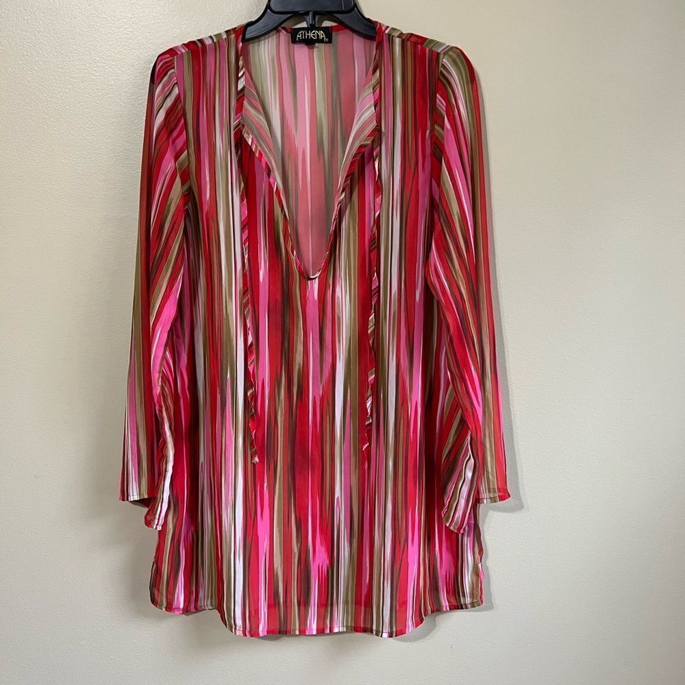 Athena medium striped tunic